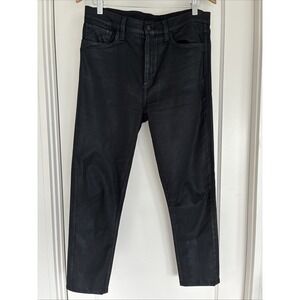 Joe's The Charlie High Rise Skinny Ankle Jeans Women's Coated Black SZ 31